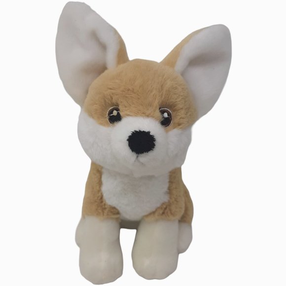 Aurora Fennec Fox Eco‎ Nation Zoo Tan White Stuffed Animal Plush Toy 8" - Picture 1 of 6